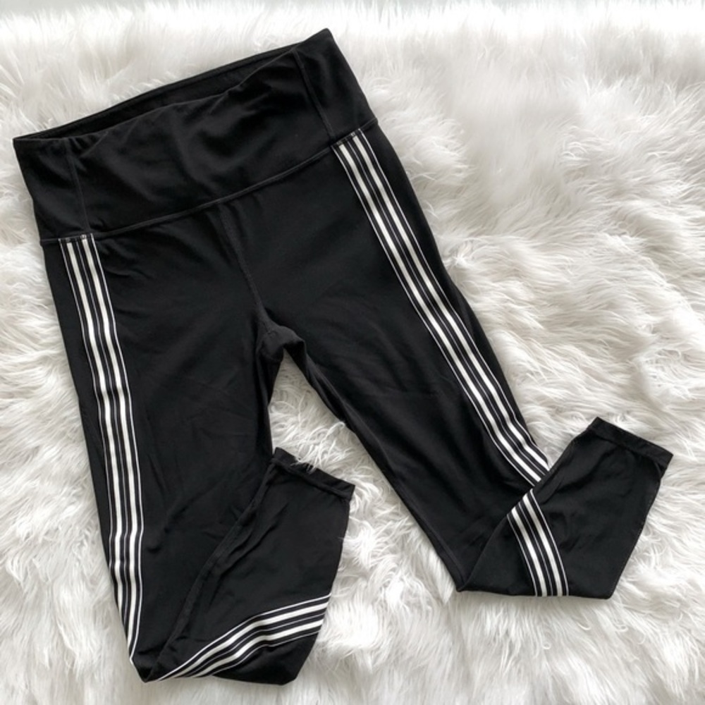 Black Athleta Salutation Striped legging S…